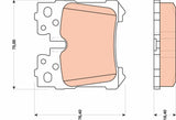 Brake Pad Set, Disc Brake GDB3475 - TRW