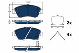 Brake Pad Set, Disc Brake GDB3478 - TRW