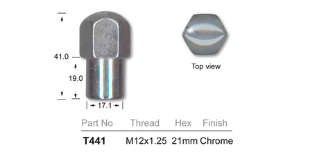 Chrome Nut T441 - Nice Products | Universal Auto Spares