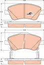 Brake Pad Set, Disc Brake GDB3481 - TRW