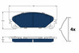 Brake Pad Set, Disc Brake GDB3484 - TRW