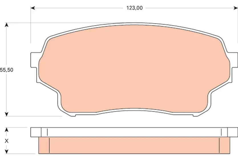 Brake Pad Set, Disc Brake GDB349 - TRW
