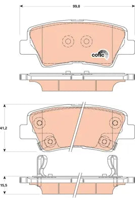 Brake Pad Set, Disc Brake GDB3494 - TRW