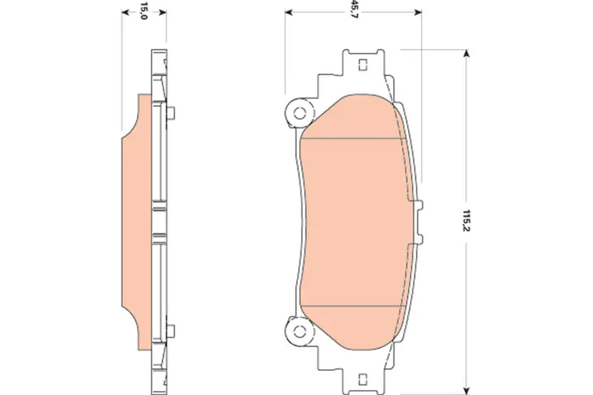 Brake Pad Set, Disc Brake GDB3497 - TRW
