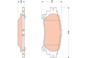 Brake Pad Set, Disc Brake GDB3497 - TRW