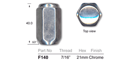 Chrome Nut F140 - Nice Products | Universal Auto Spares