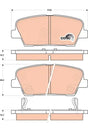 Brake Pad Set, Disc Brake GDB3499DT - TRW