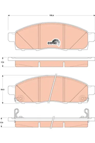 Brake Pad Set, Disc Brake GDB3502 - TRW