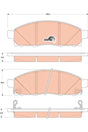 Brake Pad Set, Disc Brake GDB3502 - TRW