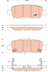 Brake Pad Set, Disc Brake GDB3508DT - TRW