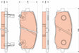 Brake Pad Set, Disc Brake GDB351 - TRW