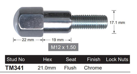 One Piece Stud TM341 - Nice Products | Universal Auto Spares