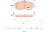 Brake Pad Set, Disc Brake GDB3519DT - TRW