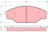 Brake Pad Set, Disc Brake GDB351DT - TRW - Brake Pads - TRW