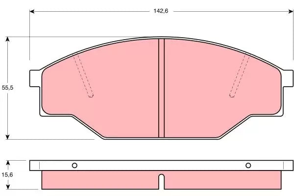 Brake Pad Set, Disc Brake GDB351UT - TRW