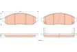 Brake Pad Set, Disc Brake GDB352 - TRW