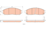 Brake Pad Set, Disc Brake GDB352 - TRW