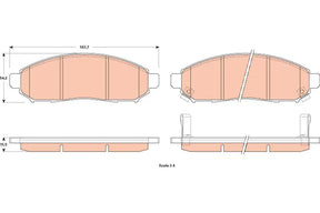 Brake Pad Set, Disc Brake GDB352 - TRW