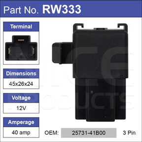 FLASHER RELAY 25731-41B00 RW333 - Nice Products | Universal Auto Spares