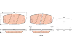 Brake Pad Set, Disc Brake GDB3523 - TRW