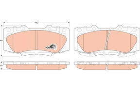 Brake Pad Set, Disc Brake GDB3528 - TRW