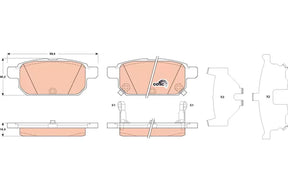 Brake Pad Set, Disc Brake GDB3529 - TRW