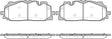 Brake Pad Set Front Axle AUDI SQ5 2017 Disc Brake 1667.00 - REMSA