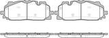 Brake Pad Set Front Axle AUDI SQ5 2017 Disc Brake 1667.00 - REMSA