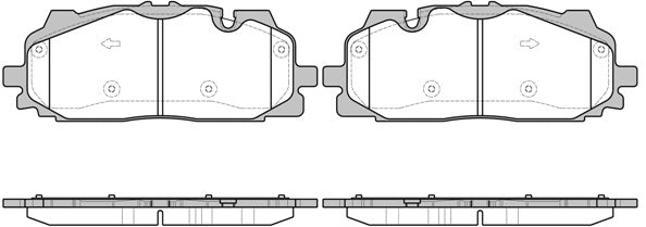 Brake Pad Set Front Axle AUDI SQ5 2017 Disc Brake 1667.00 - REMSA