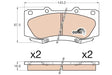 Brake Pad Set, Disc Brake GDB3534 - TRW