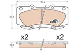 Brake Pad Set, Disc Brake GDB3534DT - TRW
