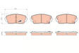 Brake Pad Set, Disc Brake GDB3535 - TRW