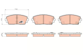 Brake Pad Set, Disc Brake GDB3535 - TRW