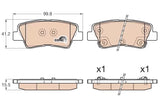 Brake Pad Set, Disc Brake GDB3537 - TRW