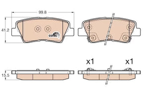 Brake Pad Set, Disc Brake GDB3537 - TRW