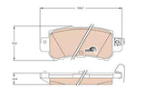 Brake Pad Set, Disc Brake GDB3539 - TRW - Brake Pads - TRW