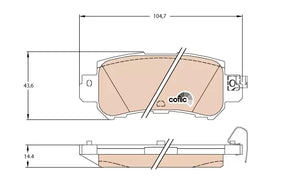 Brake Pad Set, Disc Brake GDB3539 - TRW