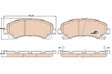 Brake Pad Set, Disc Brake GDB3545 - TRW