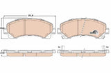 Brake Pad Set, Disc Brake GDB3545 - TRW
