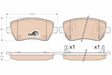 Brake Pad Set, Disc Brake GDB3546 - TRW