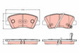 Brake Pad Set, Disc Brake GDB3552 - TRW