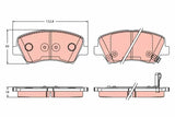 Brake Pad Set, Disc Brake GDB3552 - TRW