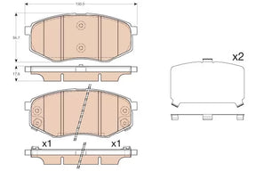 Brake Pad Set, Disc Brake GDB3553 - TRW