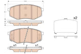 Brake Pad Set, Disc Brake GDB3553DT - TRW