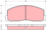 Brake Pad Set, Disc Brake GDB355DT - TRW