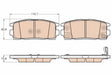 Brake Pad Set, Disc Brake GDB3566 - TRW
