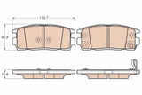 Brake Pad Set, Disc Brake GDB3566 - TRW