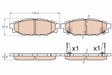 Brake Pad Set, Disc Brake GDB3568 - TRW