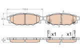 Brake Pad Set, Disc Brake GDB3568 - TRW - Brake Pads - TRW