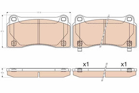 Brake Pad Set, Disc Brake GDB3573 - TRW